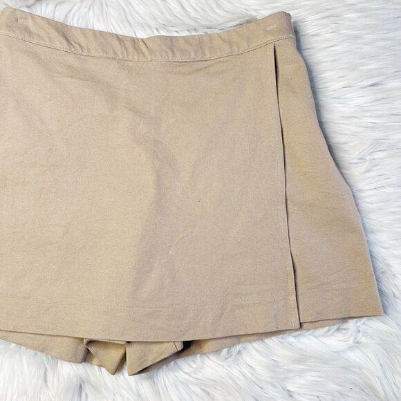 Boston Proper Asymmetrical Skort Khaki Tan Size 6 - Picture 1 of 4